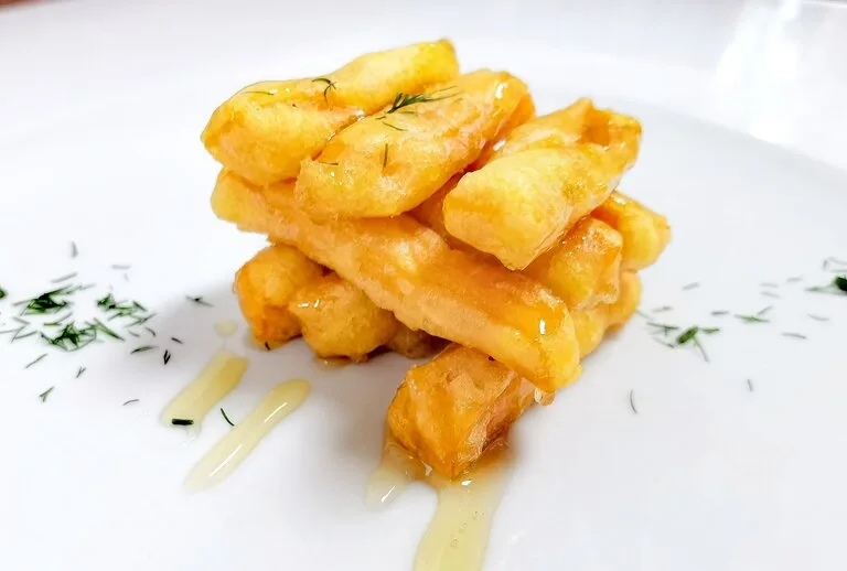 calabaza en tempura con miel
